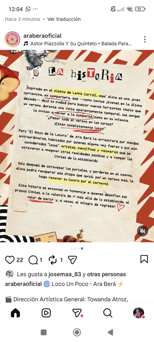 Yo creo que el problema de ara bera, que supieron sortear el año pasado, es que sus temas no se entienden. Me gusta que sea complejo y tenga explicación, pero si necesitas eso para entender, hay un problema.

Encima la mitad es igual a Sapucay, y Sapucay lo hace mejor.