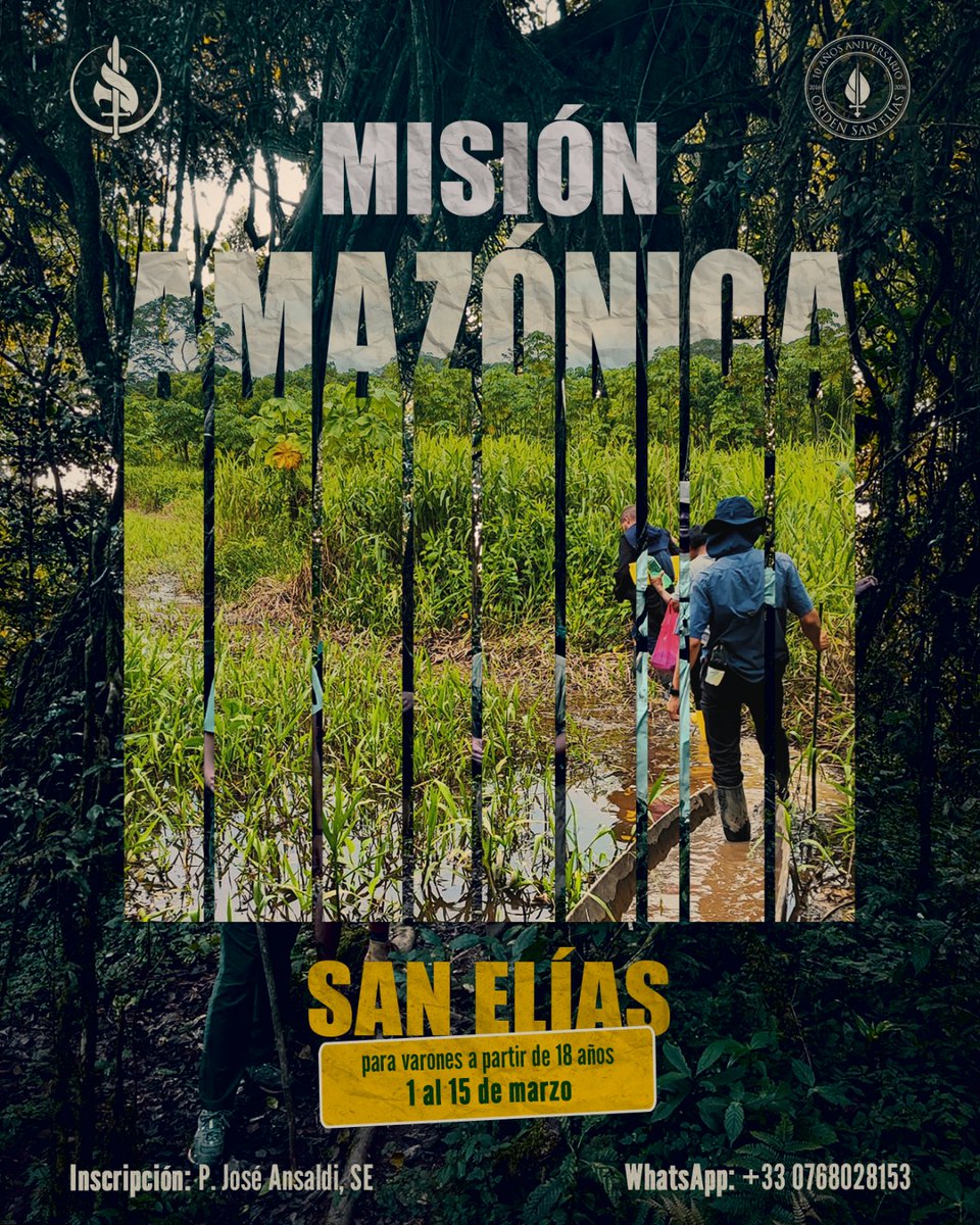 ¡La misión te espera!  Si escuchas el llamado del Espíritu Santo  para anunciar la Buena Nueva a quienes nunca han escuchado el dulce Nombre de Jesús, ¡Apúntate!
youtu.be/QJZAJjJP2I8?si…