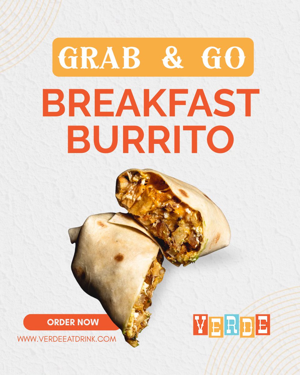 Mornings made easy at Verde Boulder. 🌯☀️ Swing by for a quick grab-n-go breakfast that fuels your day! 
$7 Bacon, Chili, Potato, Egg, Cheese or $6 Potato, Egg, Cheese, Veg Chili. $1 Coffee

Order online or stop by!

#MorningEats #BoulderEats verdeeatdrink.com