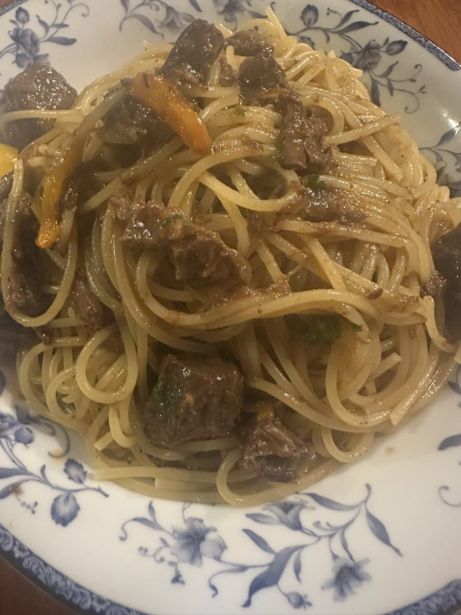 yukke_PSO2's tweet image. これはお昼に食べたエゾシカのパスタ