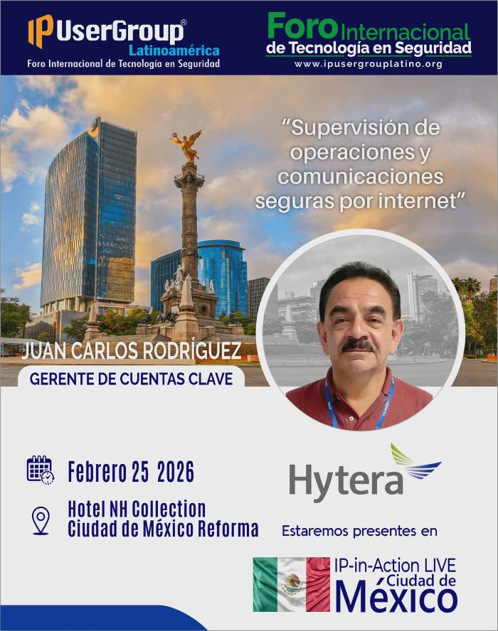 ip_usergroup's tweet photo. 🇲🇽 Conferencia destacada en "IP-in-Action LIVE Ciudad de México", Foro Internacional de Tecnología en Seguridad:

💠 "Supervisión de operaciones y comunicaciones seguras por internet"

🔗 Aparte la fecha y regístrese aquí: https://t.co/7I9brlBLz6 https://t.co/Etzq3EnrUI