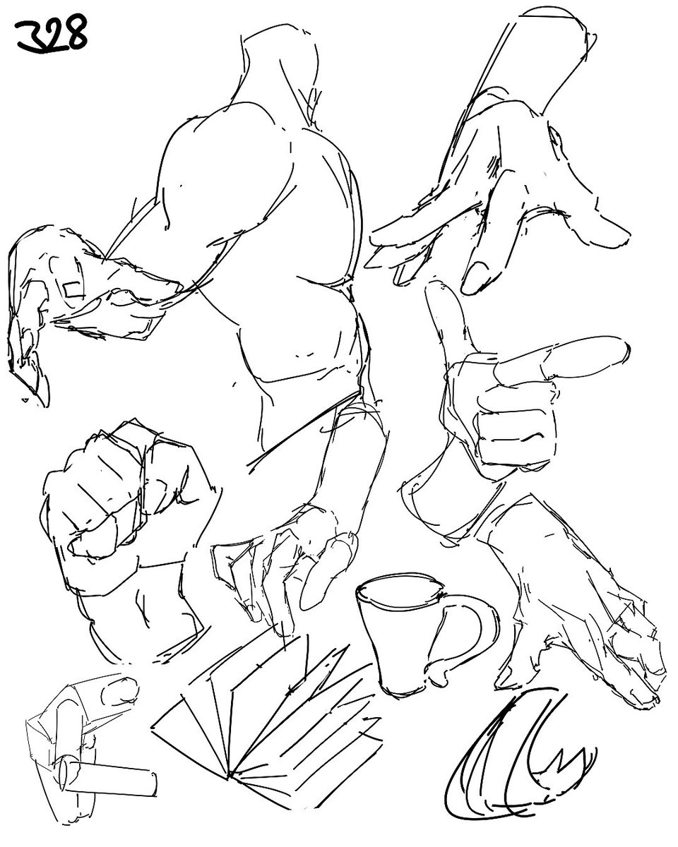 328. Some casual sketches with some refed. I’m still a bit demotivated from the last accident. I feel like I need to work on my linedrawing but I don’t know how I could train it more effectively. I need to draw more variety perhaps…