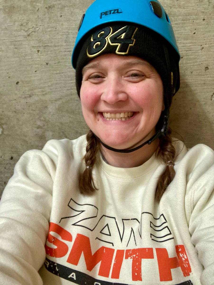 09pcolb's tweet photo. When it’s high ropes training day at work but also first NASCAR day of the season. Let’s go @ZaneSmith 🏁 https://t.co/N2oaVAllvs