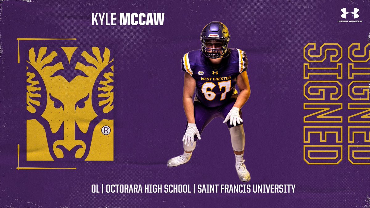 WCUGoldenRamsFB's tweet photo. Welcome Kyle McCaw to the Golden Rams FAMILY‼️💪🐏

Officially in Purple &amp; Gold @KMcCaw68 

 #TheFutureIsNow | #GoRams https://t.co/sfIeUC9eFS