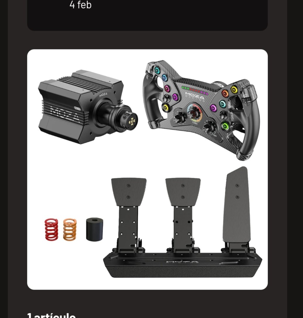 Pues ya está en camino!!! #mozaracing <a href="/moza_racing/">MOZA Racing</a> Deseando que llegue! Gracias a #simufy <a href="/simufy/">Simufy</a> !!