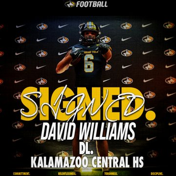 Kalamazoo Central 2026 DE David Williams has signed with Michigan Tech

football.thedzone.com/players/david-…

<a href="/12DWilliamsIII/">David Williams</a> <a href="/KCGiantsFB/">KC Giants Football</a> <a href="/MTUFB/">Michigan Tech Football</a>