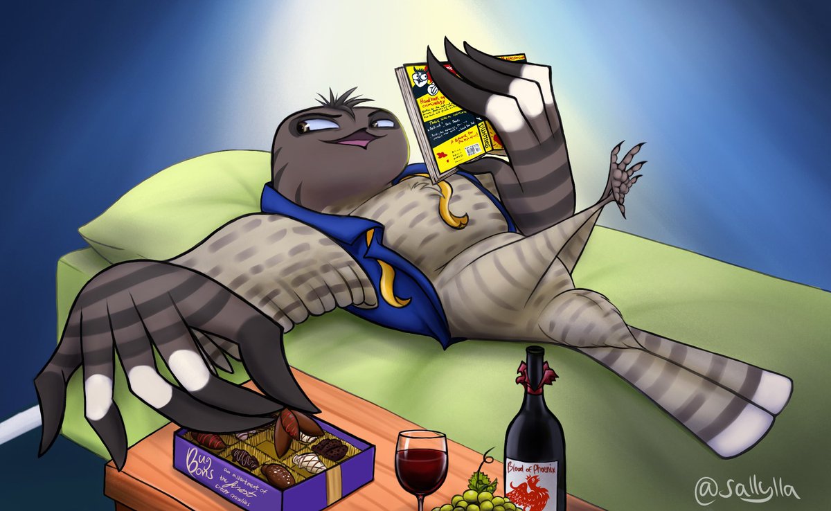 sallyllart's tweet photo. @dinosaurs1969 I do that with my birb characters as well https://t.co/5PpbGjJQYT