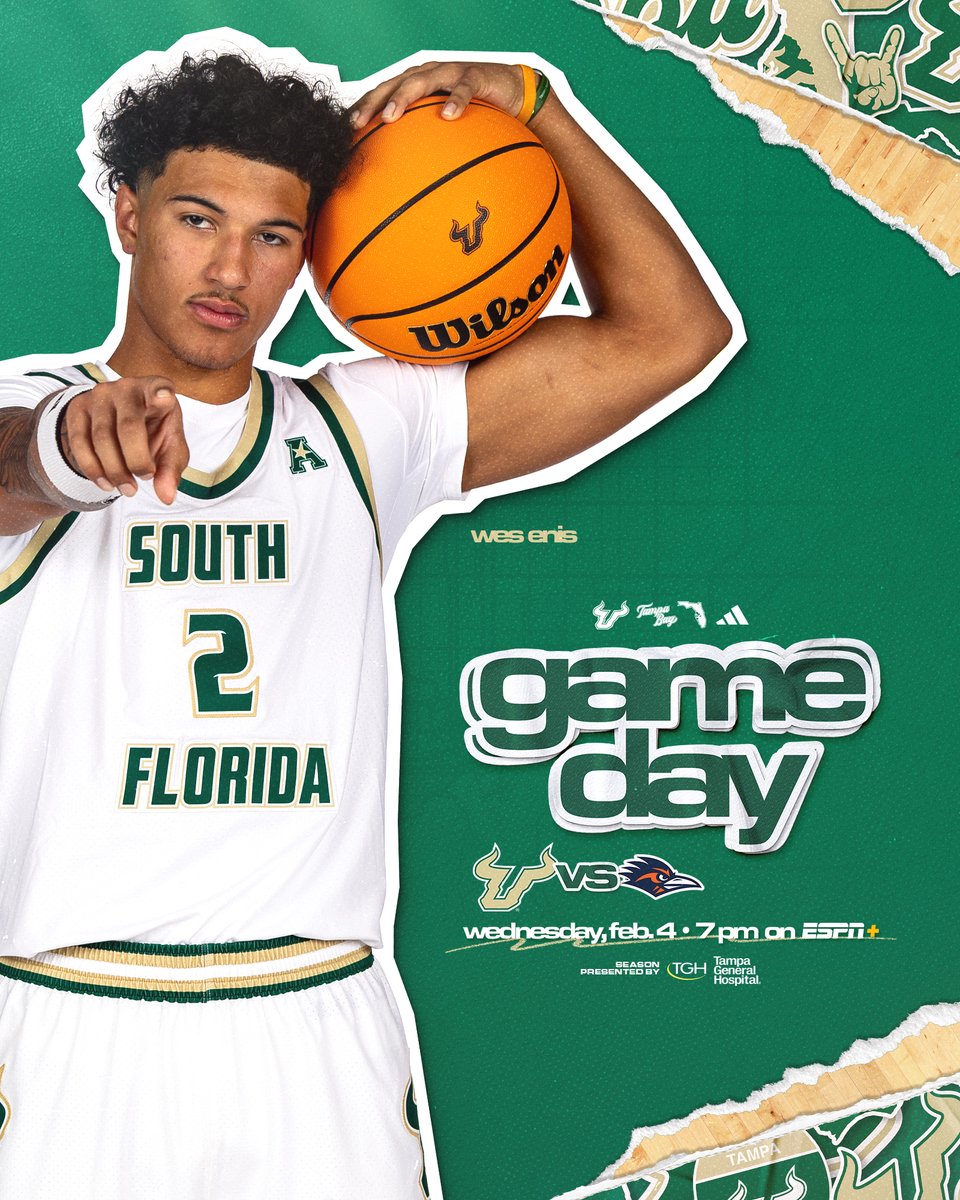 GAME. DAY.

📺 ESPN+
🎟️ gobulls.co/TixMBBUTSA