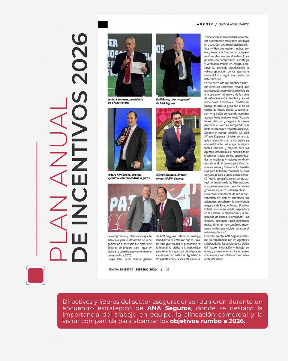 Con una visión clara y ganadora, ANA Seguros presentó su Plan Anual de Incentivos 2026, con el objetivo de posicionarse dentro del sector.