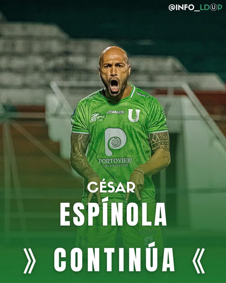 𝐄𝐥 𝐠𝐨𝐥𝐞𝐚𝐝𝐨𝐫 𝐝𝐞 #𝐋𝐃𝐔𝐏 𝐞𝐧 𝐞𝐥 2025, ha renovado su contrato por tercer año consecutivo.

¡Espínola seguirá siendo verde y blanco! 🇳🇬