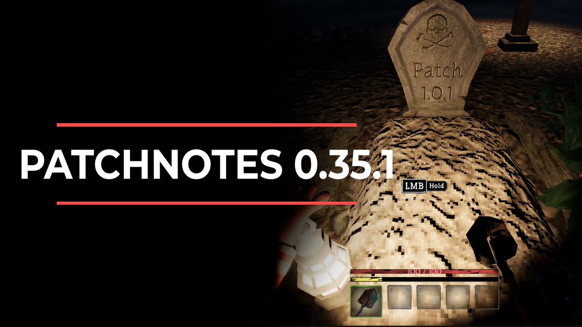 Digdigdiegame's tweet photo. 🏴‍☠️ Dig Dig Die – Patch 0.35.1 🏴‍☠️

Thanks for yer feedback! Dig up the newest game version and discover:

• 2nd active slot &amp; damage display
• Improved arsenal &amp; visuals
• Bug fixes: lobby, reconnects, Skeletons, UFOs &amp; more

Set sail and enjoy 🦜💀 https://t.co/g3Xr4c1AJA