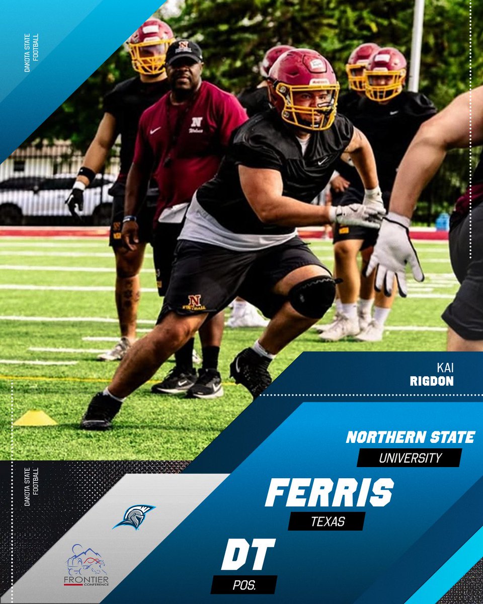 Welcome to the Family!
Kai Rigdon (@rigdonkai)
From: Ferris, TX
PC: Northern State University
DT | 6’2 | 290
Film: x.com/RigdonKai/stat…