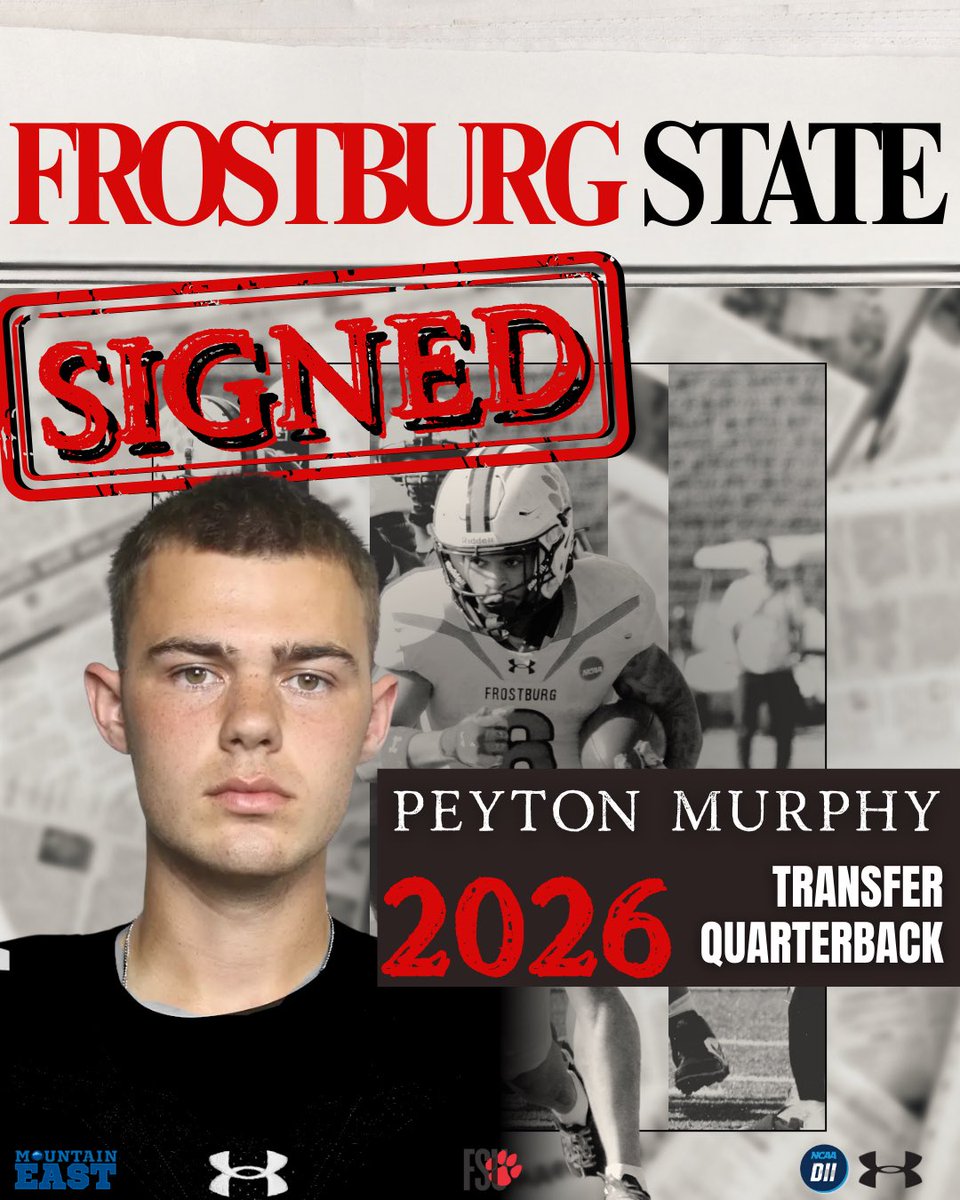 FrostburgFB's tweet photo. Adding another weapon at quarterback. Welcome to the family Peyton! 

#signingday #CollegeFootball #EarnIt https://t.co/LcRHoVA46w