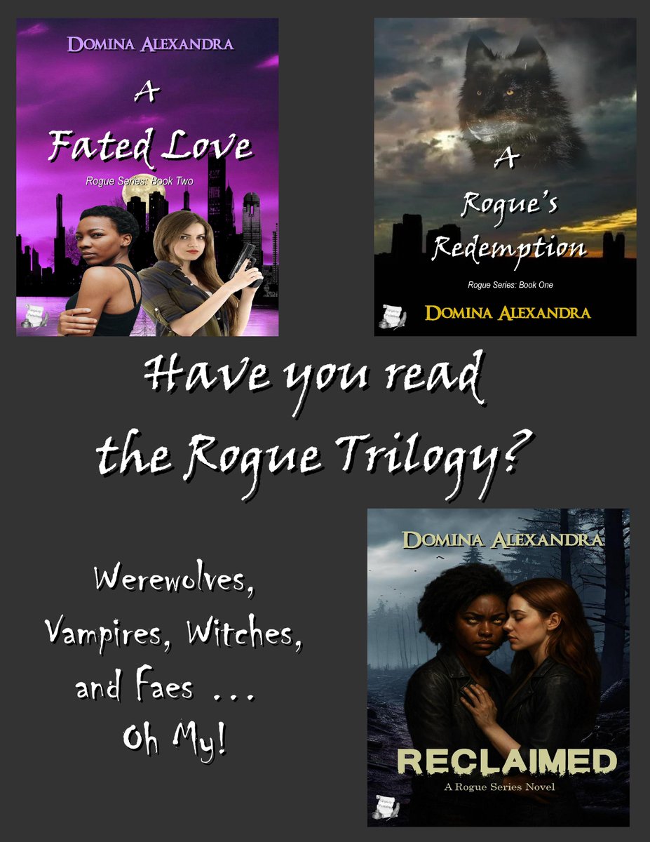 TriPubBooks's tweet photo. A snarling trilogy series packed with drama, action, and a side of romance. @domina_5    #RogueTrilogy https://t.co/EQRMNNtIWZ