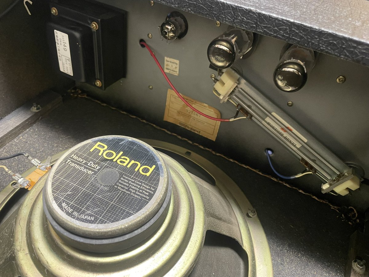 1989年製Roland BOLT-30 バワー管 RCA製7591x2 位相反転管 RCA12AT7