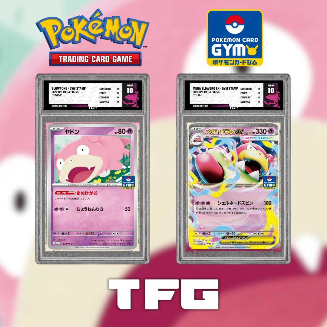Slow and steady wins the battle!

Japan's February Gym Promos include these exclusive Slowpoke and Mega Slowbro ex cards, available for players to get their hands on!

#Pokemon #TCG #Slowpoke #Slowbro #Promo