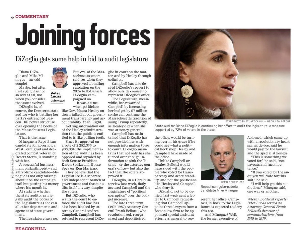 I'm not waiting to be elected to solve problems. 72% of voters approved an audit of the Legislature. Yet a year later, the political establishment is still blocking it. I’m doing what I can NOW to get it done. Transparency isn’t radical. Massachusetts deserves a government that
