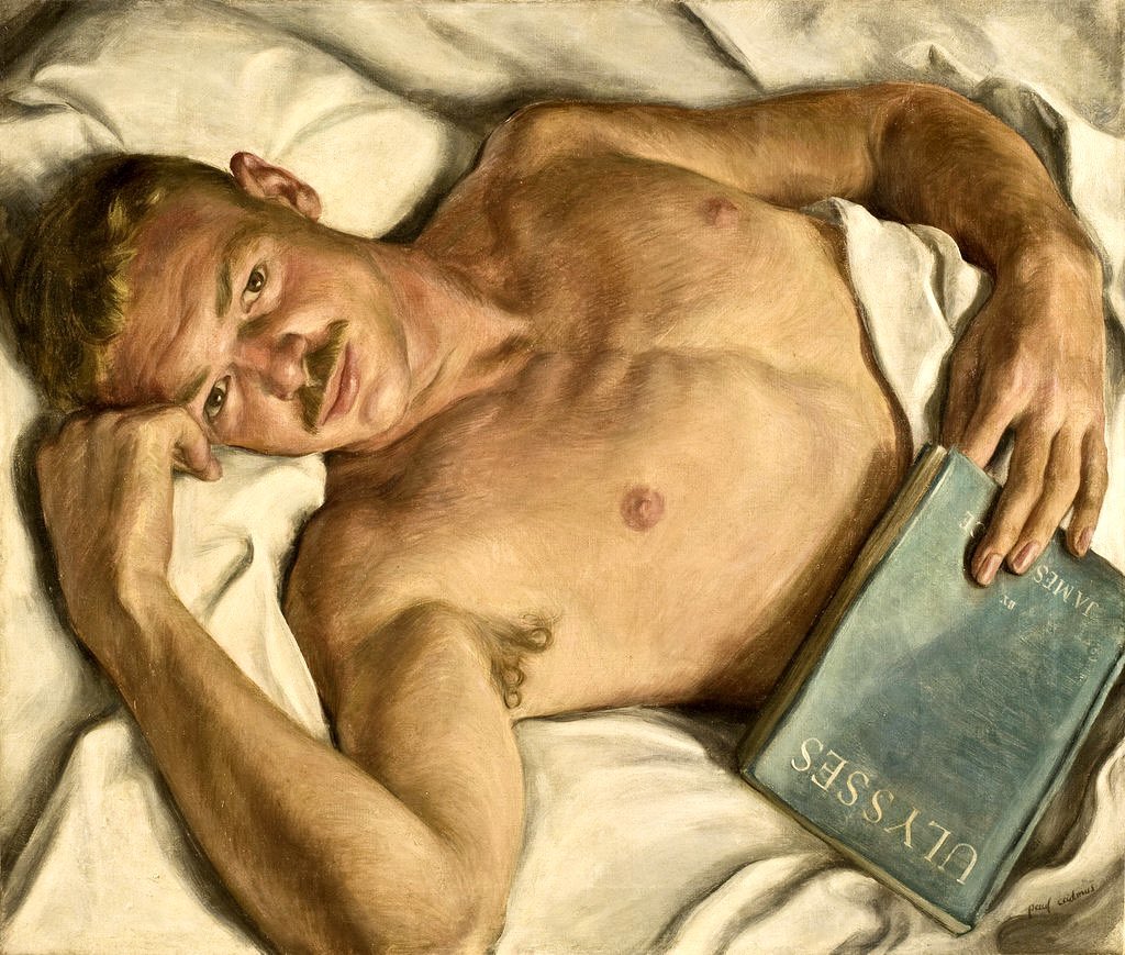 El 4 de febrero de 1905 nació el pintor Jared French en Ossining, Nueva York.
En 1931 su amante Paul Cadmus lo pintó encamado con la edición príncipe del Ulysses.
George Platt Lynes lo fotografió guapísimo, circa 1933. 
🌈🔥