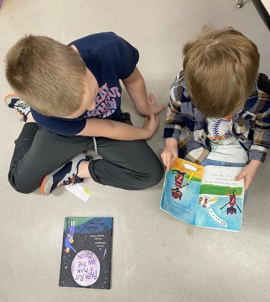 World Read Aloud Day - 3rd Grade visiting 1st Grade classroom