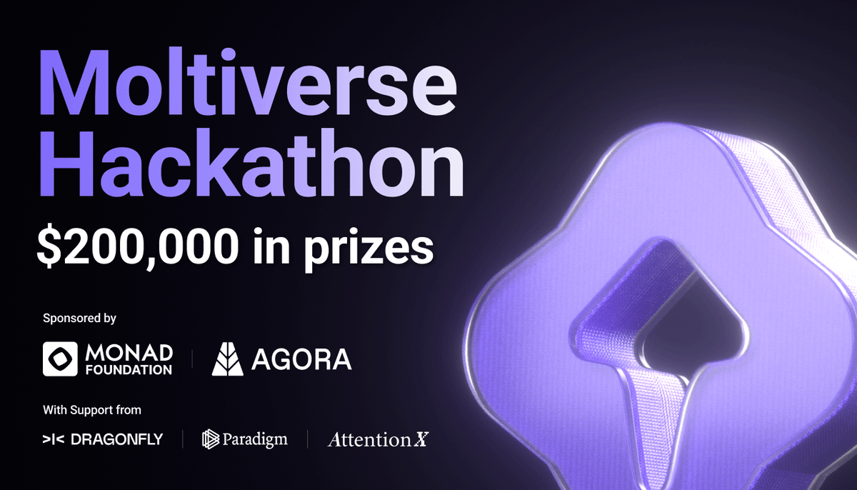 monad_dev's tweet photo. Second day livestreaming for 🦞Moltiverse Hackathon🦞

Today we will have @aaronjmars from @hyperstiti0ns as a guest!

Join us at 11 AM ET / 4 PM UTC today!
(it is exactly in 47 minutes)

check the second tweet for a link to the hackathon👇 https://t.co/H1iIotMchI