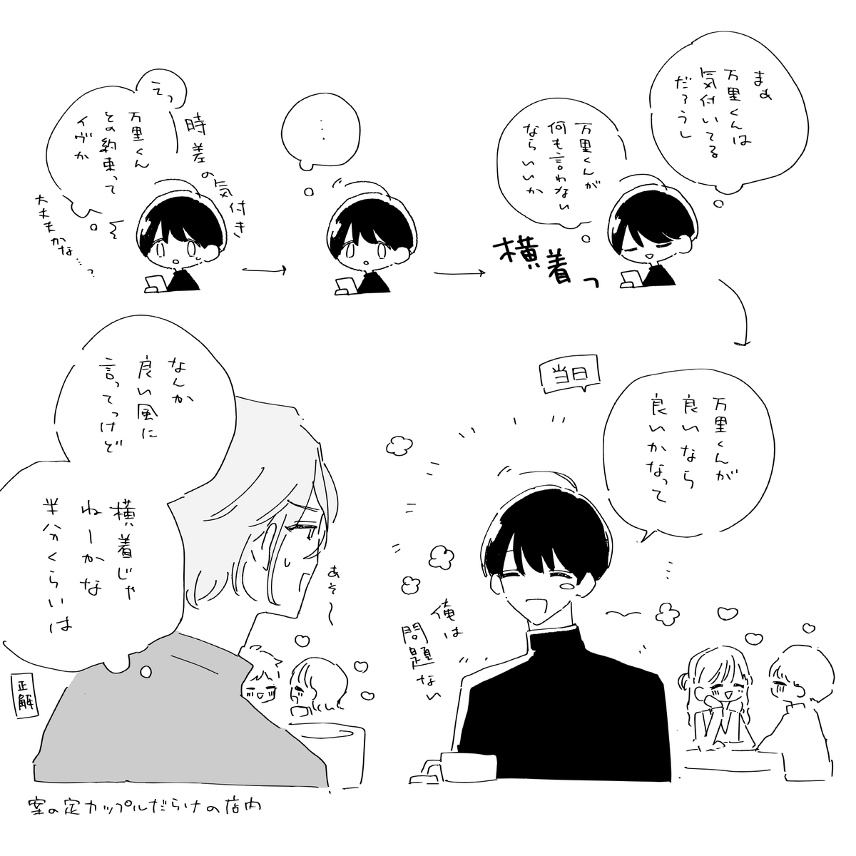 カフェ友 謎漫画 2025クリスマスの例の... 
⚠️履修中の人間が描いてる 