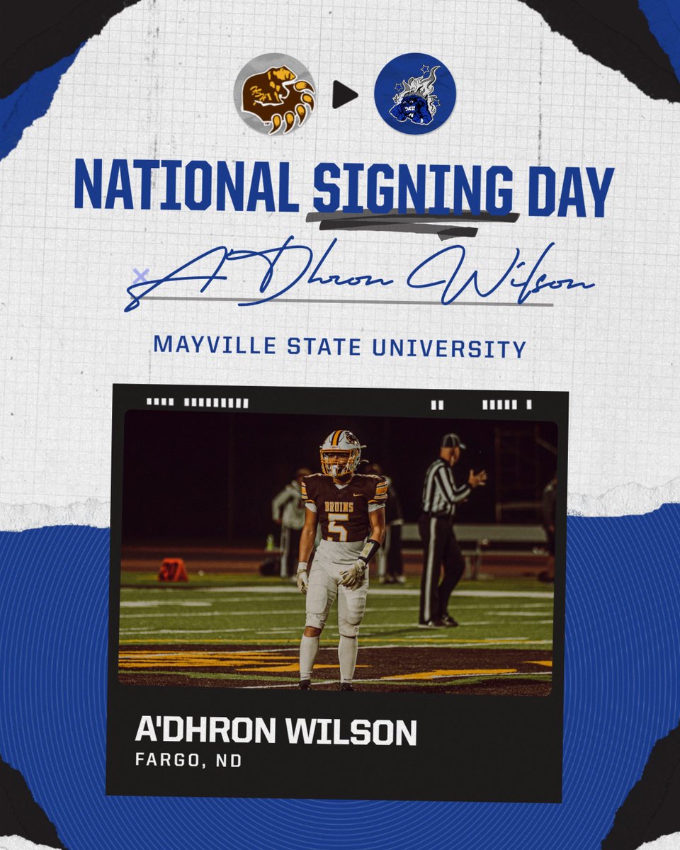 mayville_FB's tweet photo. "An exciting LB that we are excited to get from Fargo! High motor athletic player who fits our system." - @coachlarsonmsu https://t.co/aQXg2cqMC0