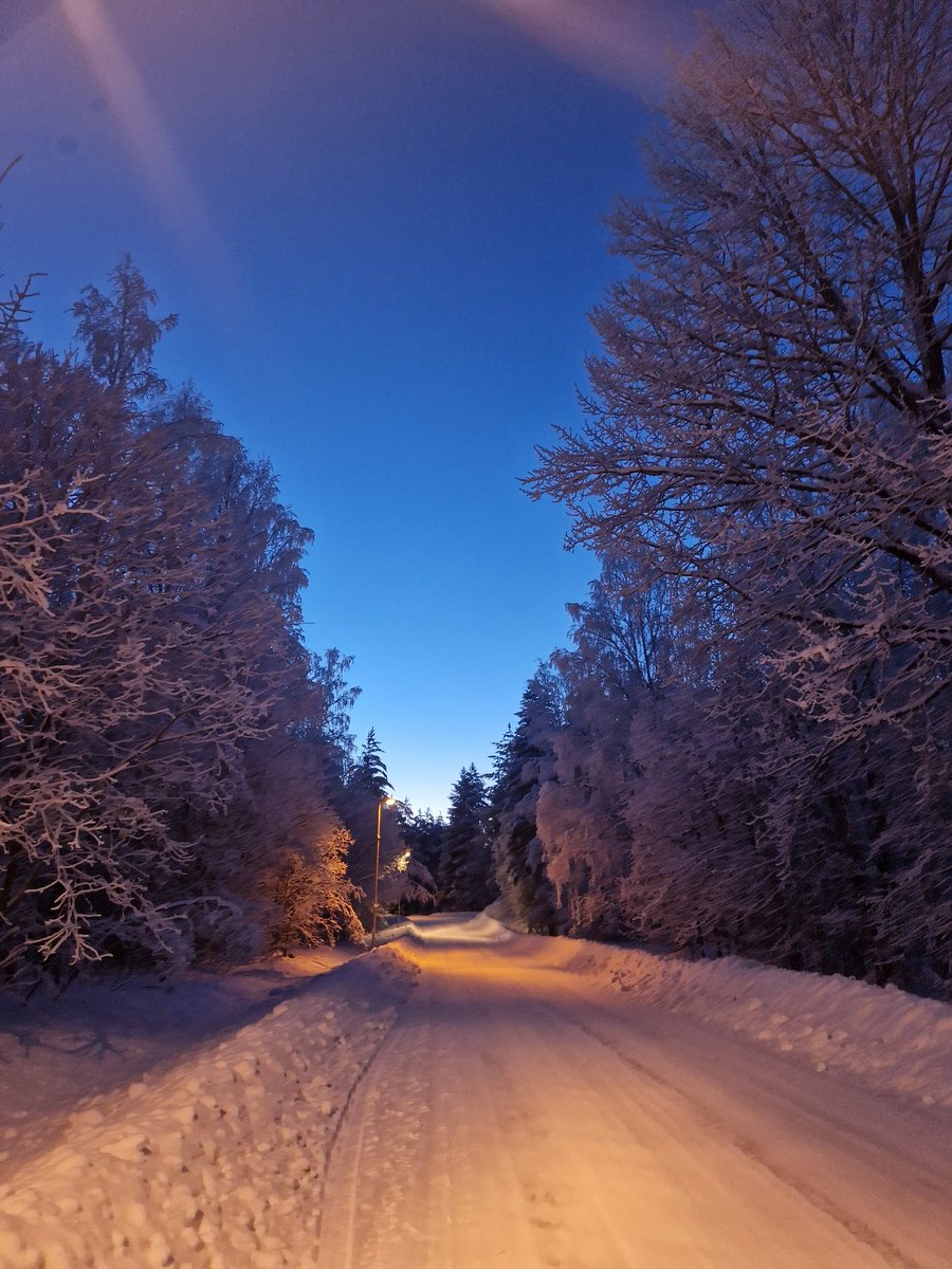 Frostig hemgång. -25