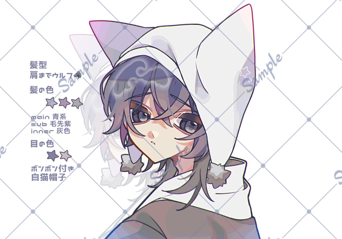 hoki_sn's tweet photo. キャラデザ依頼とコテキャシート⭐️ https://t.co/KLEDv4SSzJ