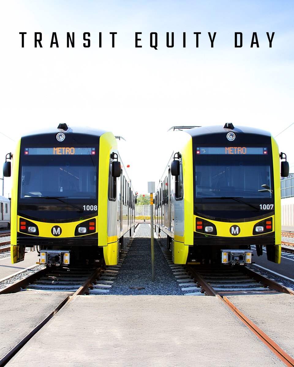 It’s Transit Equity Day! 🚇🚈

Public transit connects people to everything, and today <a href="/metrolosangeles/">Metro Los Angeles</a> is celebrating with FREE rides on bus and rail!

#TransitEquityDay #FreeRides #PublicTransit #LAMetro #Kinkisharyo