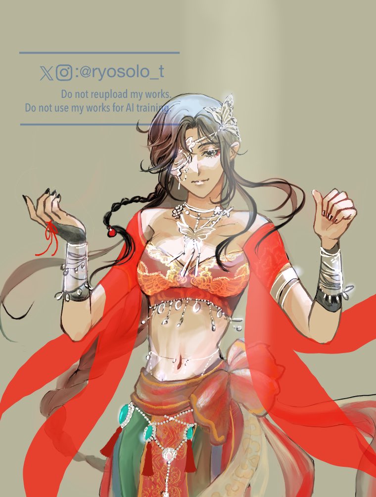 ryosolo_t's tweet photo. 城主の女相。
塗りの練習。なんで女相にする必要があったのかよくわからなくなってきたので供養。 https://t.co/VrsxeeiuOr
