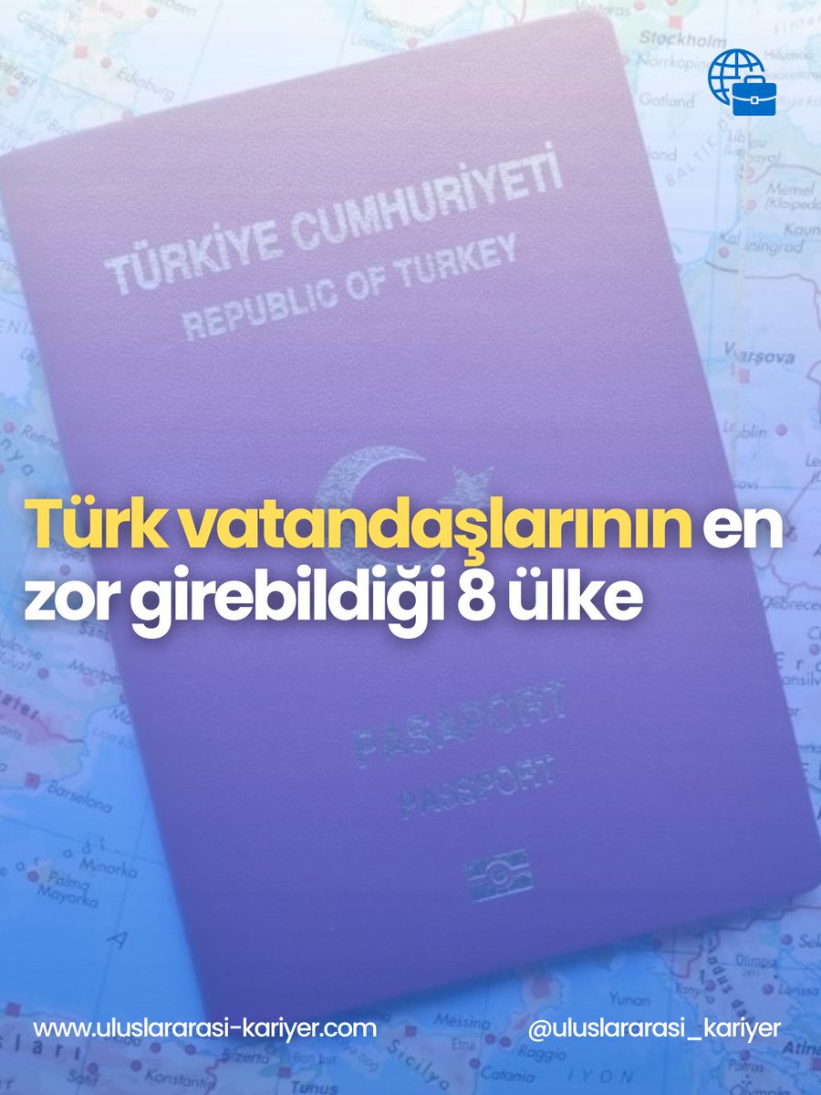 Türk vatandaşlarının en zor girebildiği 8 ülke #avrupa #schengen