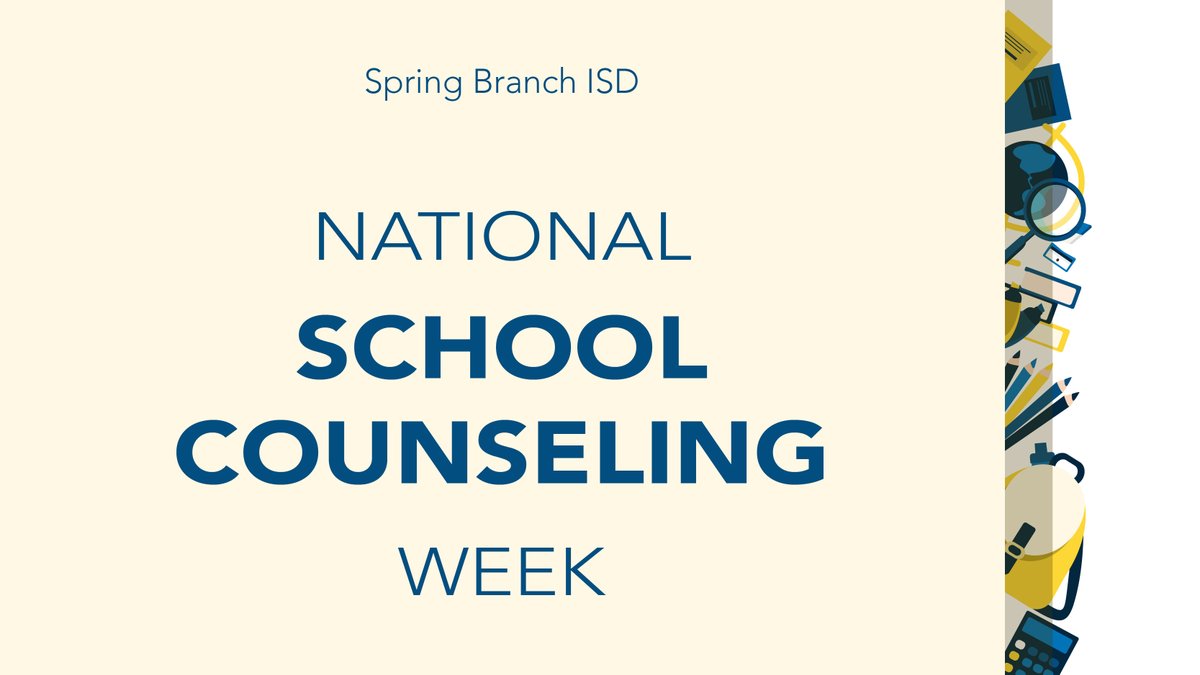 SBISD's tweet image. Our school counselors are advocates, listeners, and cheerleaders who make a difference every day. We’re #SBISDProud to recognize their impact during #NationalSchoolCounselingWeek!