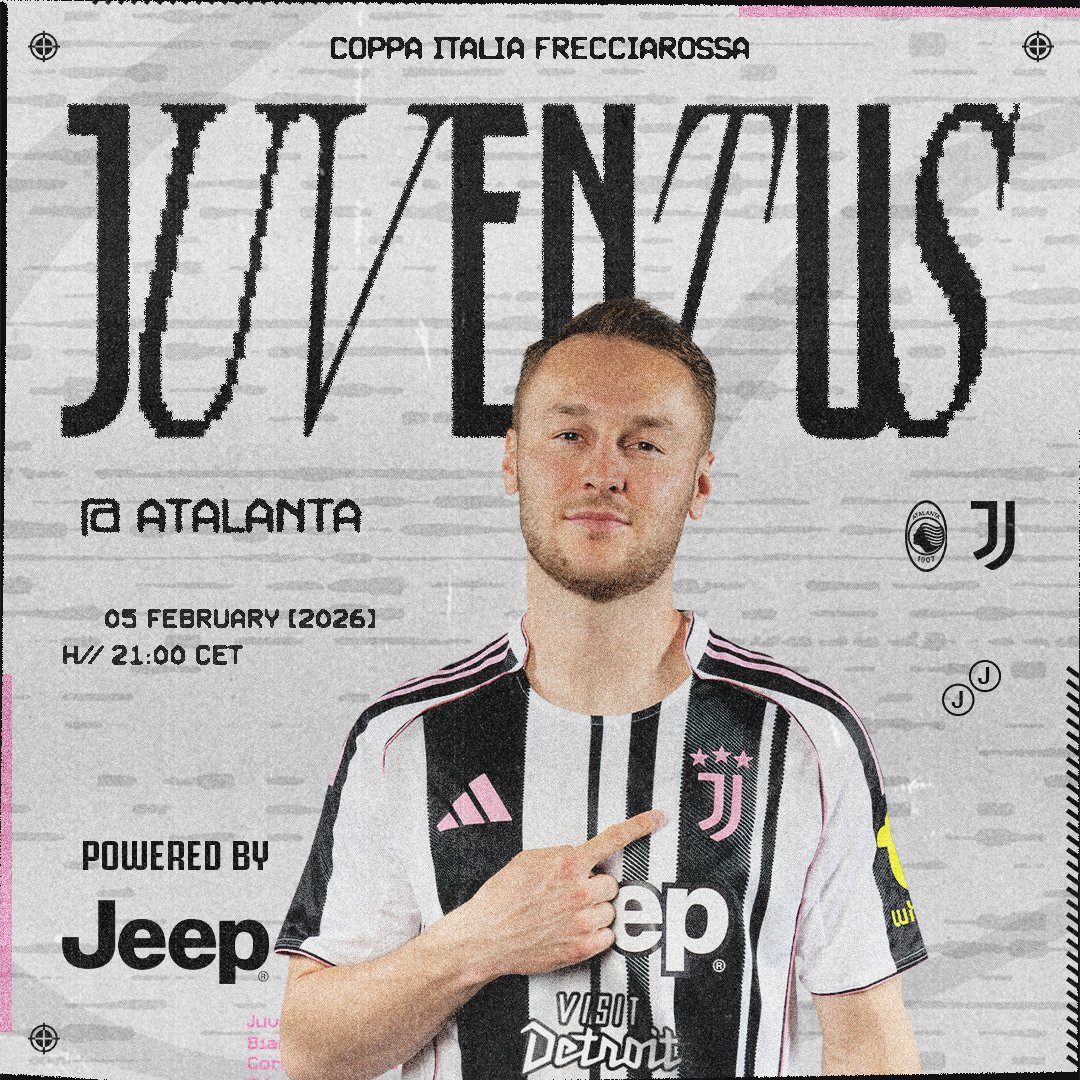 코파 이탈리아 아탈란타전 매치데이 포스터로 보이는 유벤투스 이미지