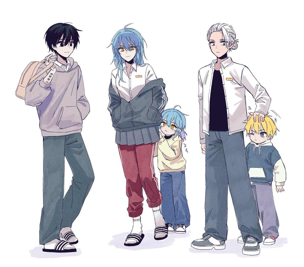 구JCC에 아가들 섞어서 교복으로 먹기..