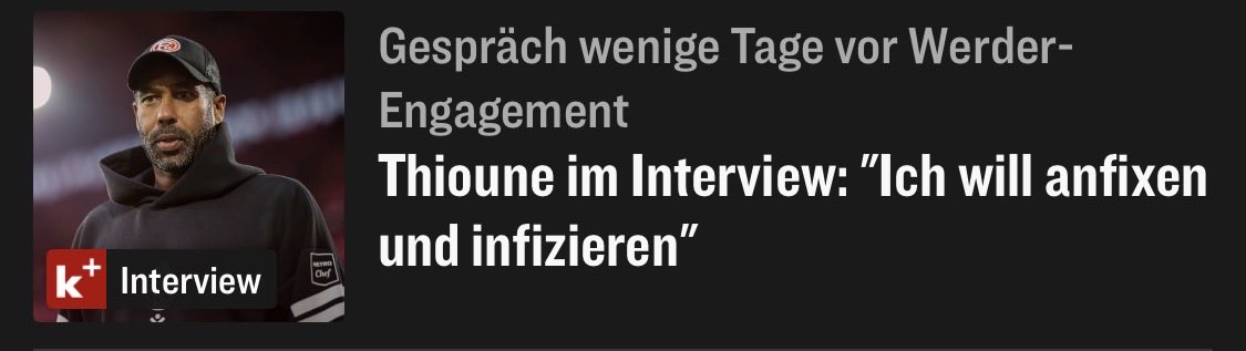 Wäre ein perfekter Frankfurt Trainer gewesen