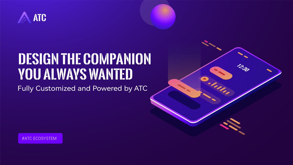 ATC_LAB's tweet image. Your digital companion should feel like yours. 🤖💜
ATC unlocks limitless customization — personality, voice, style, emotional depth 🧠✨
Own your AI relationship. 🔐🌱
#AICompanion #PersonalizedAI