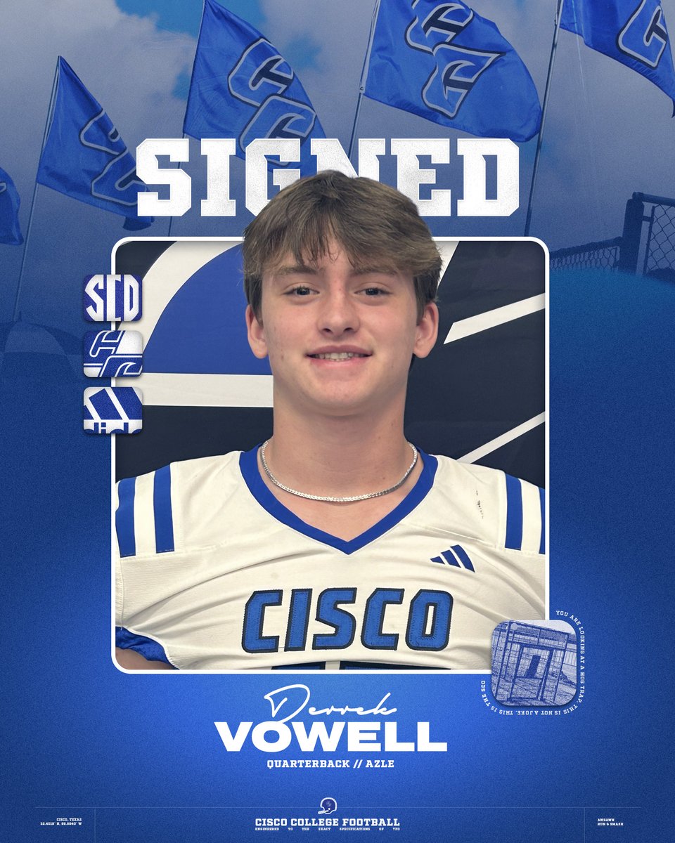 CiscoCollegeFB's tweet photo. #ScoBoys #AWGAWN @Derrek_Vowell https://t.co/NOMLSRiAjZ