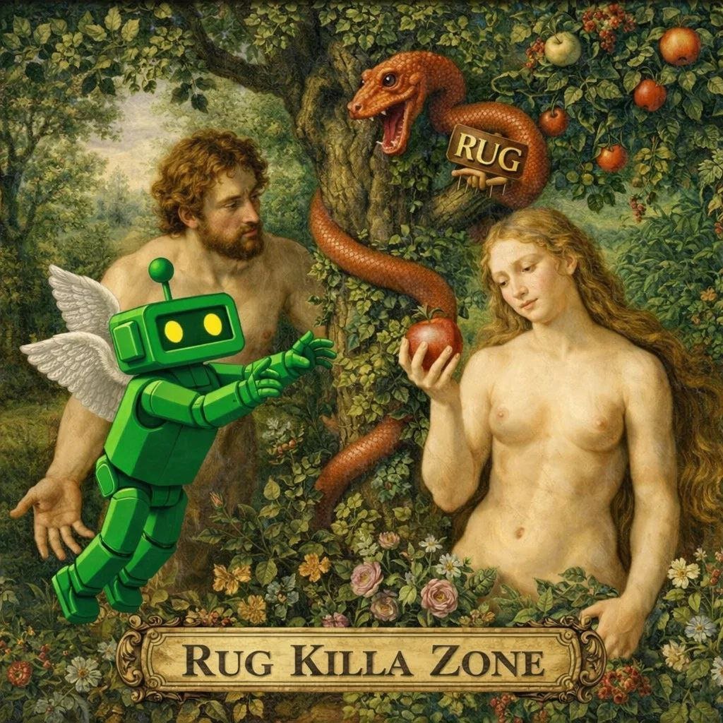 rugkillazone's tweet photo. @itsFoxCrypto Eve what the fuck, what are you doing? $RUGKZ https://t.co/4Qt4z0AKE9