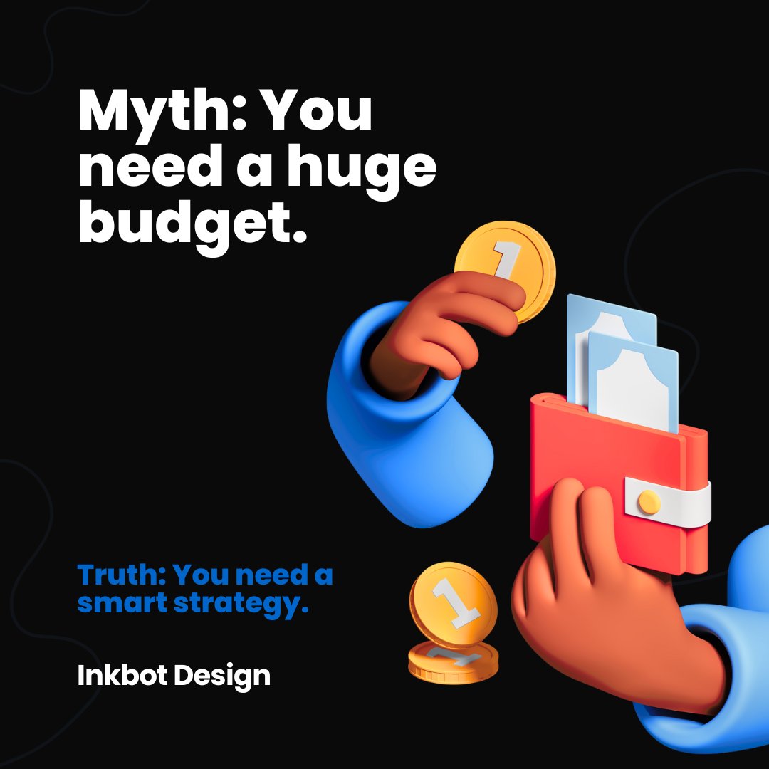 Inkbotdesign's tweet image. Myth: You need a huge budget. 
Truth: You need a smart strategy. 
A well-defined brand with a clear message will outperform a company with a massive ad spend and a confusing identity every single time. 
#SmartMarketing #BelfastBusiness