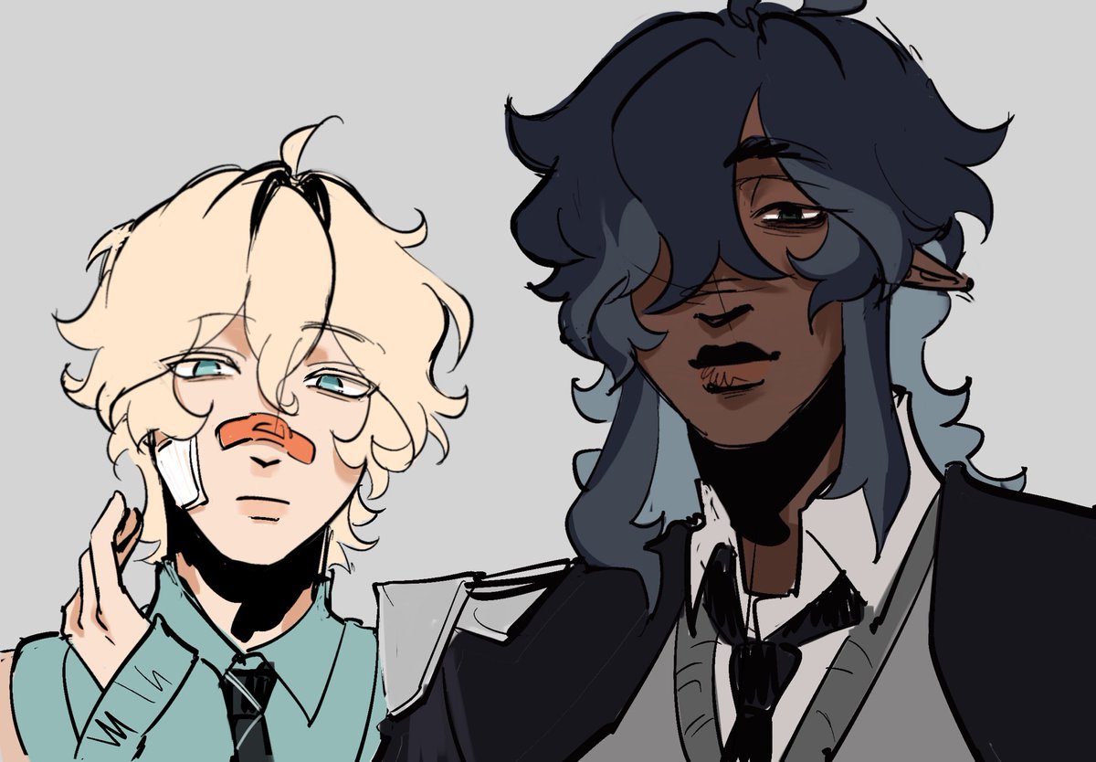 random non-genshin oc doodles ^_^ havent drawn these guys in a LONG time