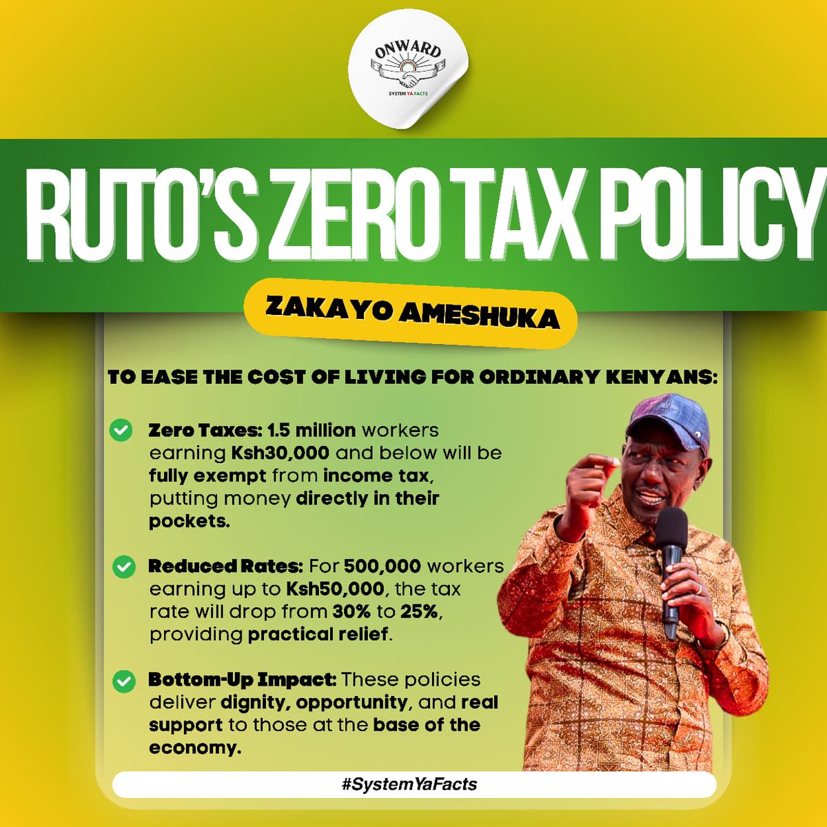 prudencesifa's tweet photo. From promise to policy, Ruto’s Zero Tax move demonstrates a commitment to easing financial pressure and uplifting ordinary Kenyans.
#ZeroTax
Zakayo Ameshuka https://t.co/dDrtlbFgcW