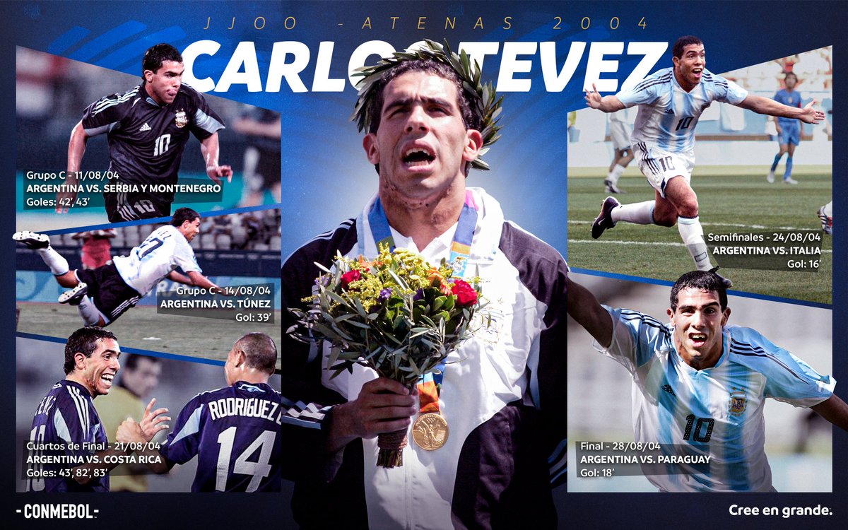 ¡El torneo dorado de Carlos Tevez con <a href="/Argentina/">🇦🇷 Selección Argentina ⭐⭐⭐</a>! 🇦🇷🤩

#CreeEnGrande