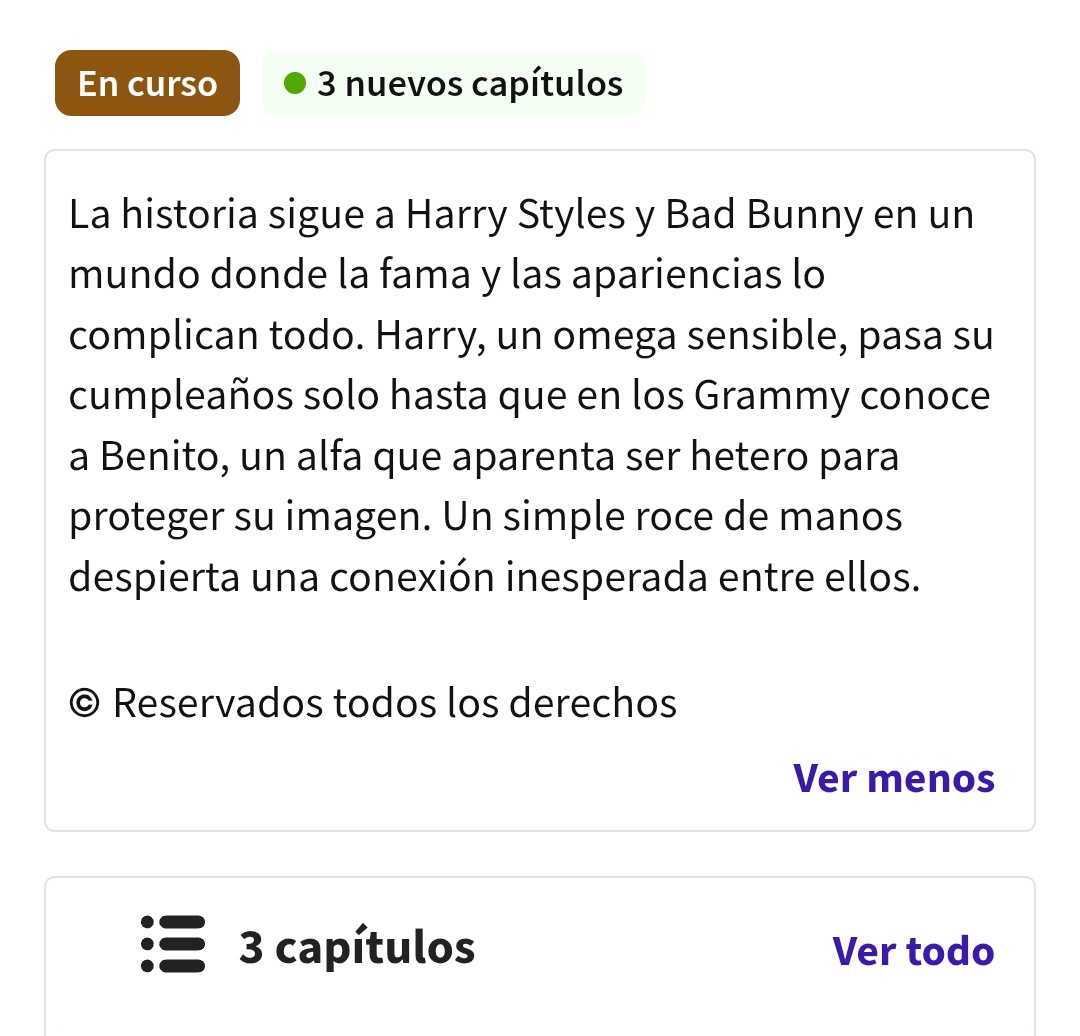 otra fic de harry x bad bunny (OMEGAVERSE), a mi nadie me baja de este BARCO

wattpad.com/story/40744815…