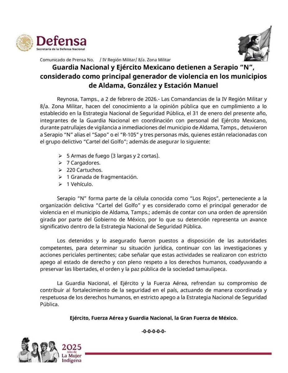 Vocería de Seguridad Tamaulipas tweet media