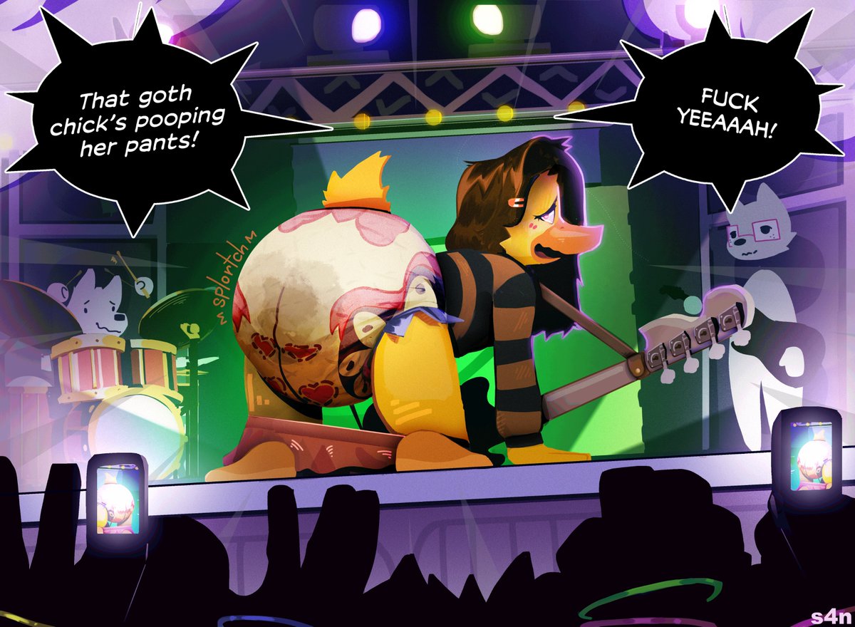 S4nBun's tweet photo. Oupsie! She fell on stage right before the accident! Now this concert will surely be remembered by all her fans.

Thank you for commissioning me WaddleDuck https://t.co/9OPbmMTkkw