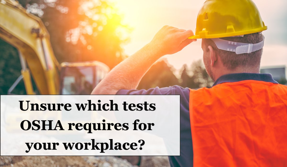 Unsure which medical tests OSHA requires for your business?

We've got the solution.

Answer a few simple questions in our Medical Testing Wizard, and find out what you need to keep your team safe and your company compliant.

Check it out, right here: worksitemed.com/services/osha-…