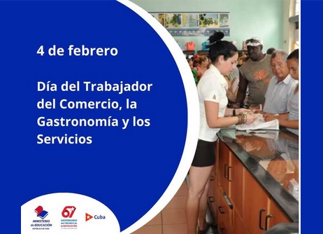 JCSantaClara5's tweet photo. Los #JovenClubSantaClara  transmitimos nuestra felicitación y el reconocimiento en este día, para todos los  trabajadores del comercio, la gastronomía y los servicios en nuestro  país.🇨🇺 https://t.co/Sy2oQcf9h5