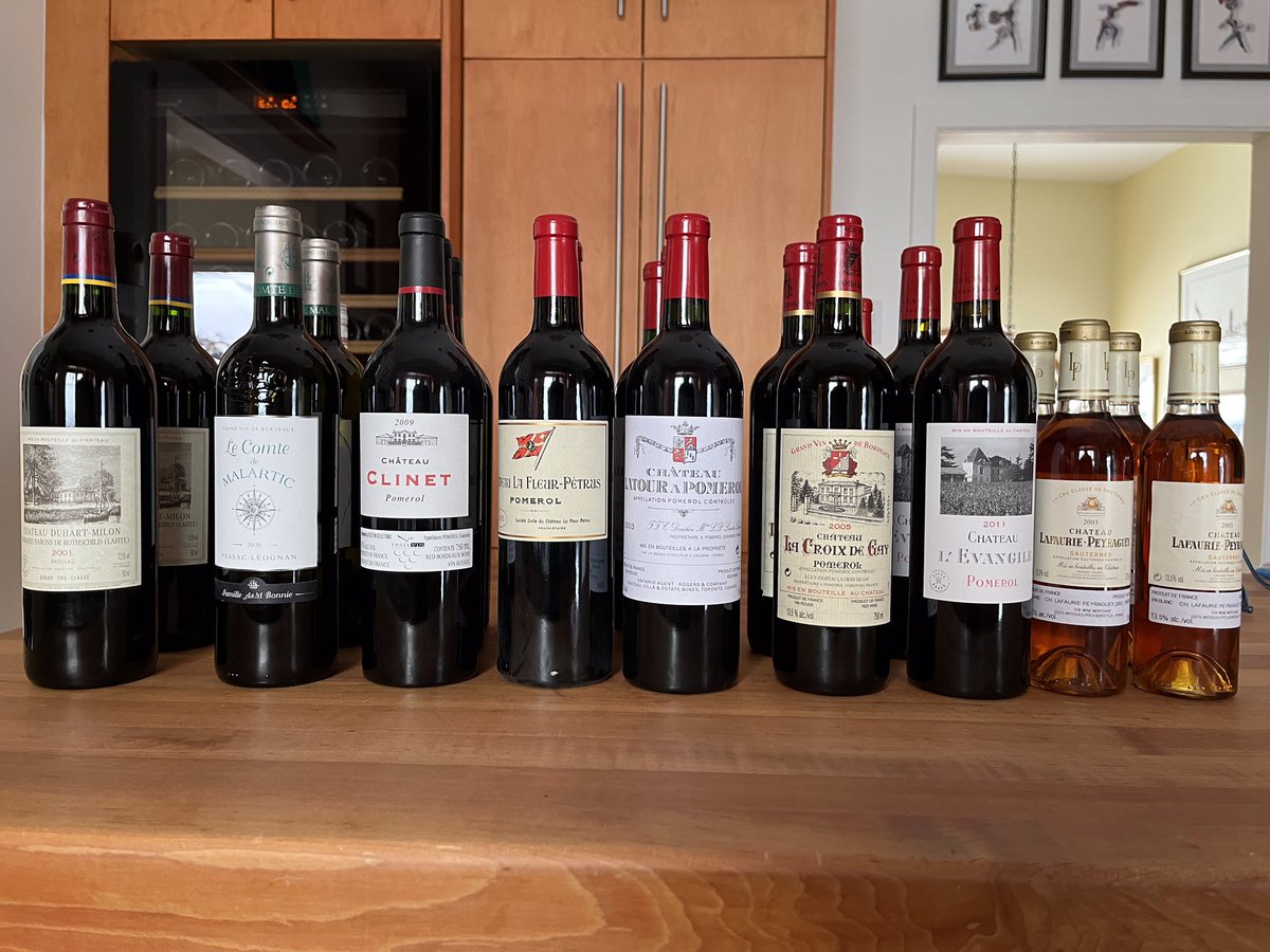 BordeauxGuru's tweet photo. Methinks the Commanderie de #Bordeaux à Ottawa will have a fine dinner experience tomorrow night. #Pomerol #wine #Pauillac #Sauternes https://t.co/0i5X6MZloW