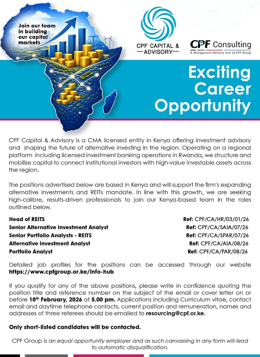 CPF Capital & Advisory Limited tweet media