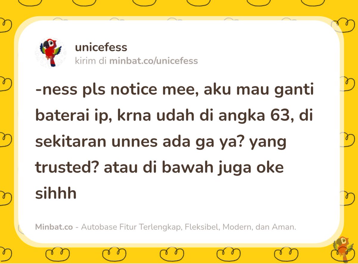 UNNES MENFESS🍌 tweet media